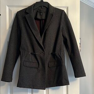 Women's WHBM Grey/Black Tweed Blazer